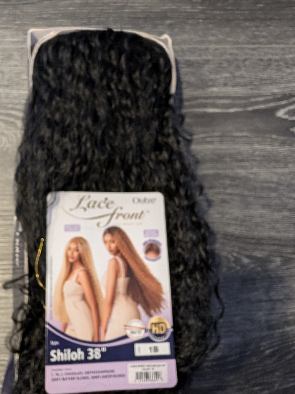 Lace Front Shiloh 38" Synthetic Wig - Black